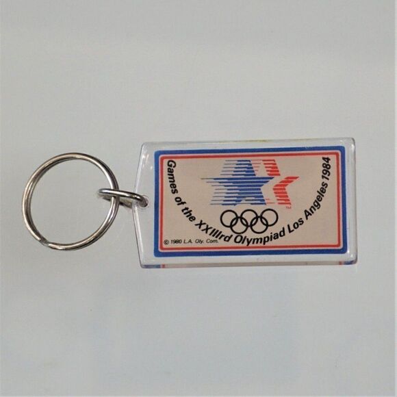 Vintage Keychain Sam the Olympic Eagle 1984 Los Angeles Olympic Games XXIII - Picture 2 of 3